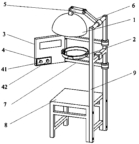 Neurological migraine rehabilitation medical device and use method