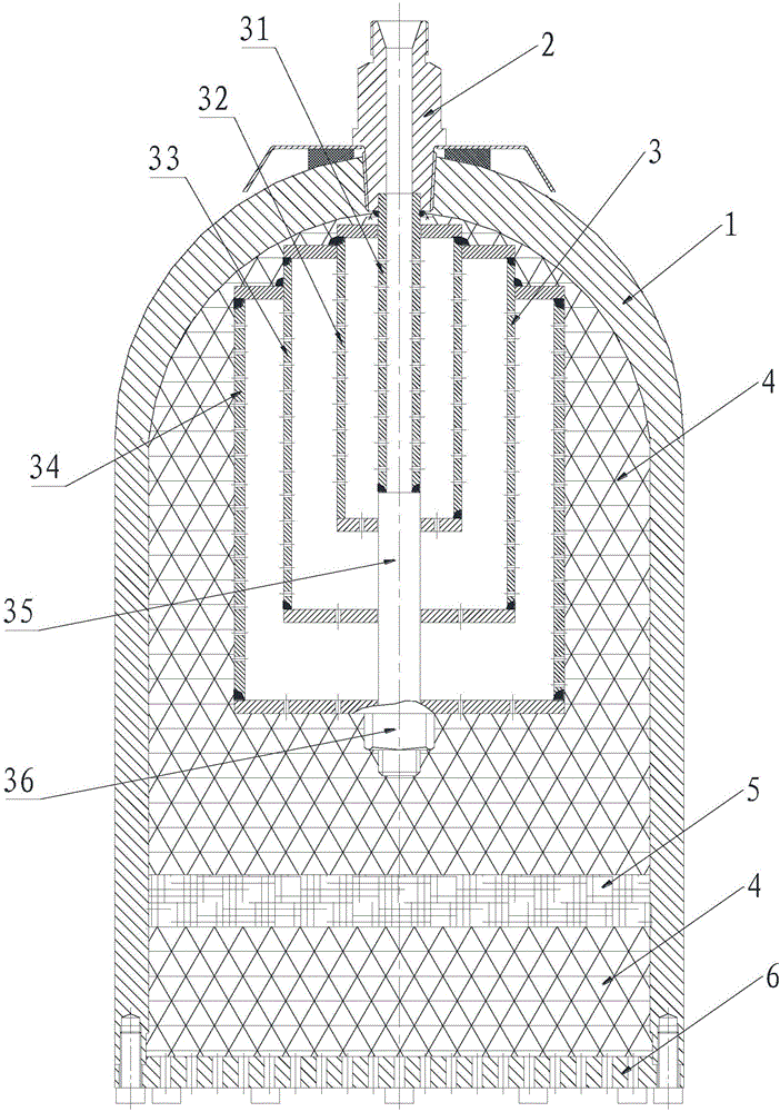 High-pressure silencer