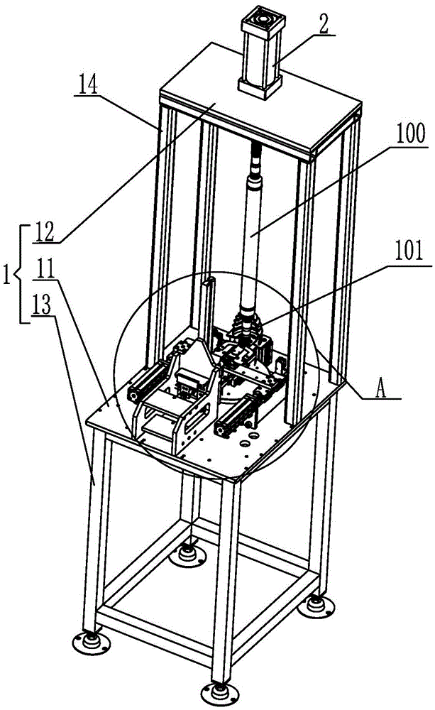 Equipment for automatically assembling C-shaped fastening ring on hollow shaft with sheath