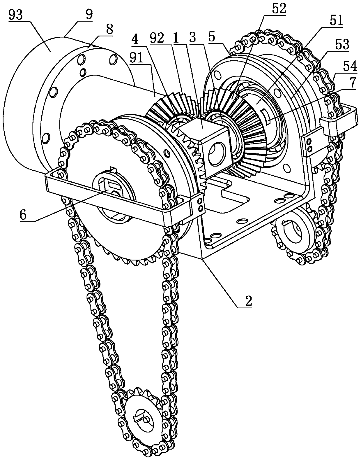 A mechanical arm transmission joint mechanism with force-position measurement function