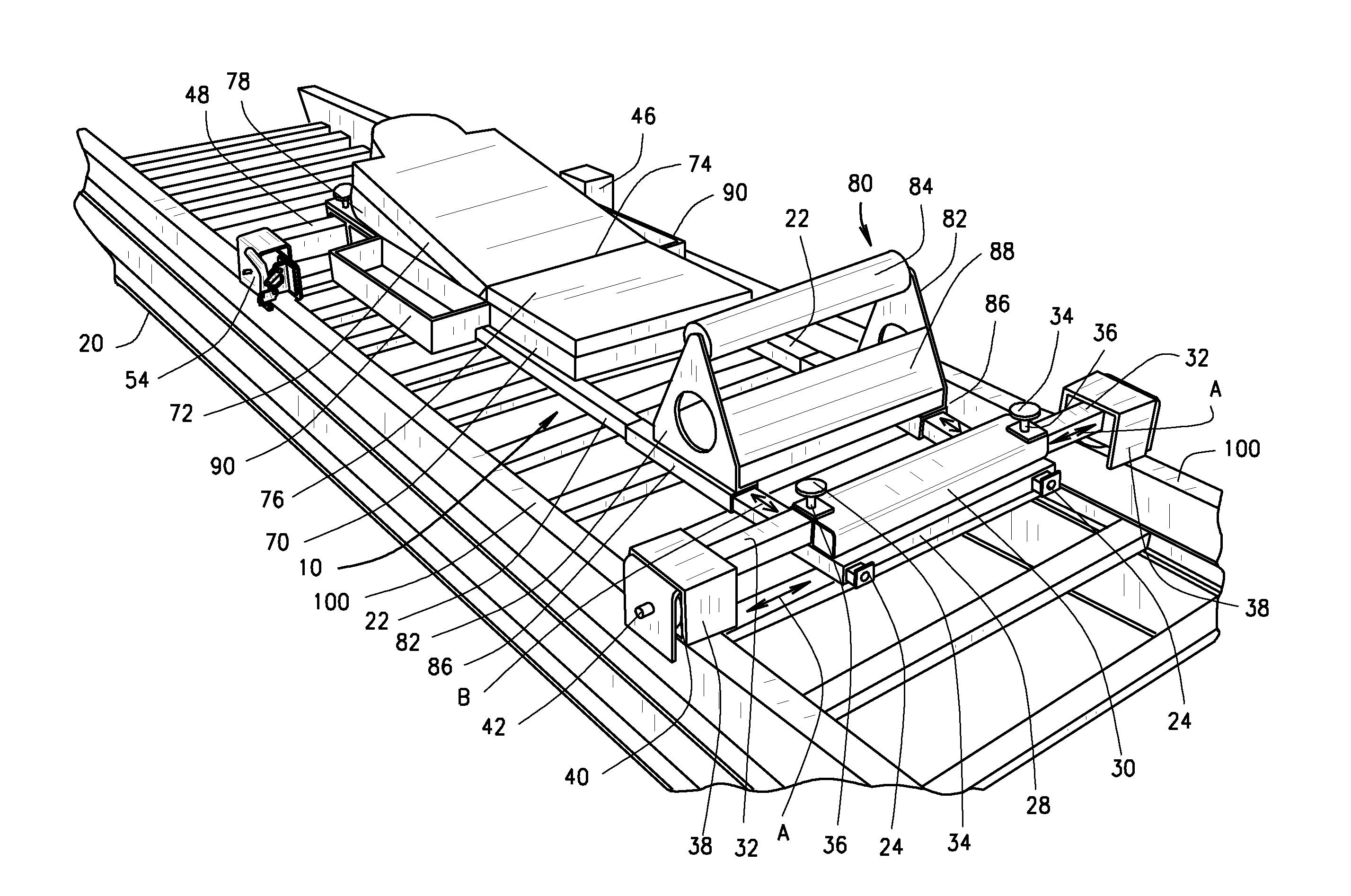 Cable tray service trolley