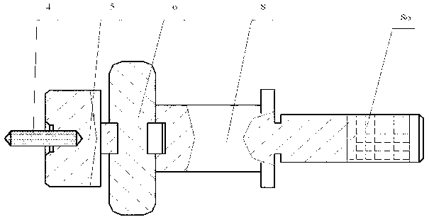 Embedded groove type clamp spring assembly and method for drilling hard alloy materials by using embedded groove type clamp spring assembly