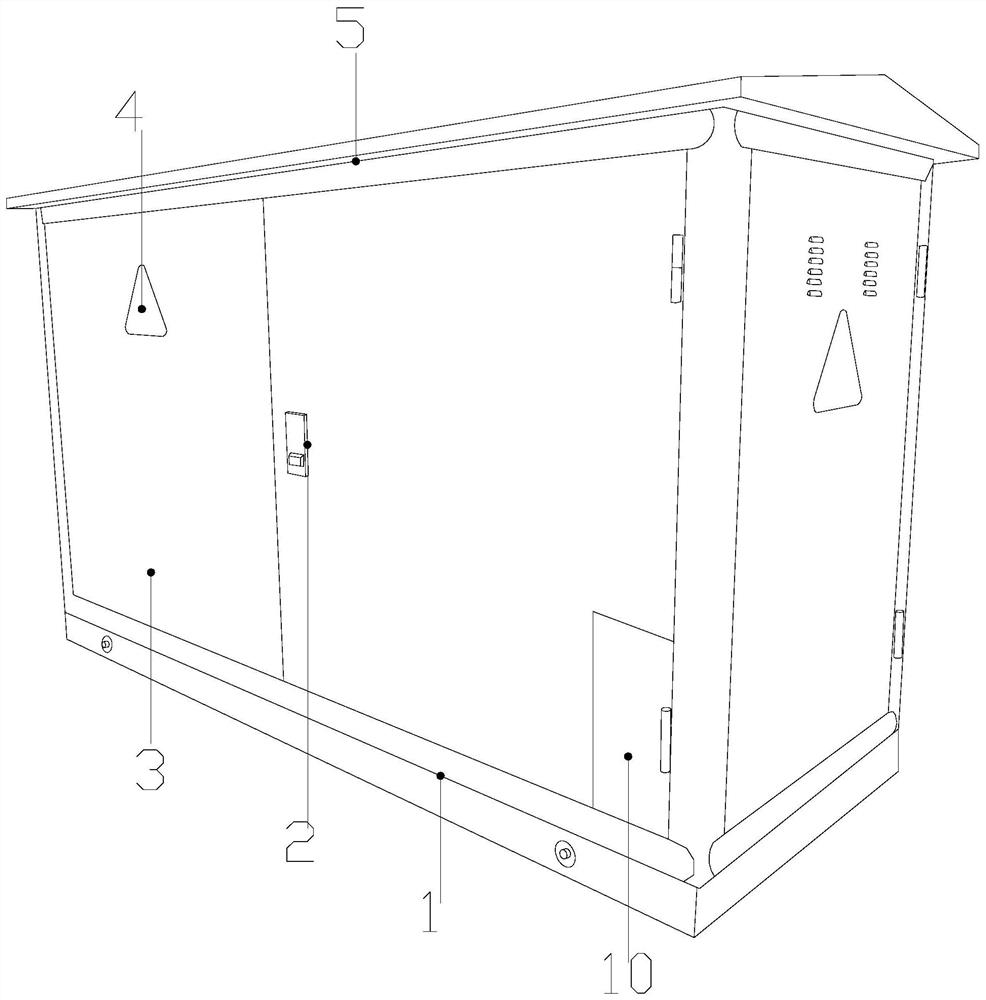 A power cable distribution box capable of realizing cable docking