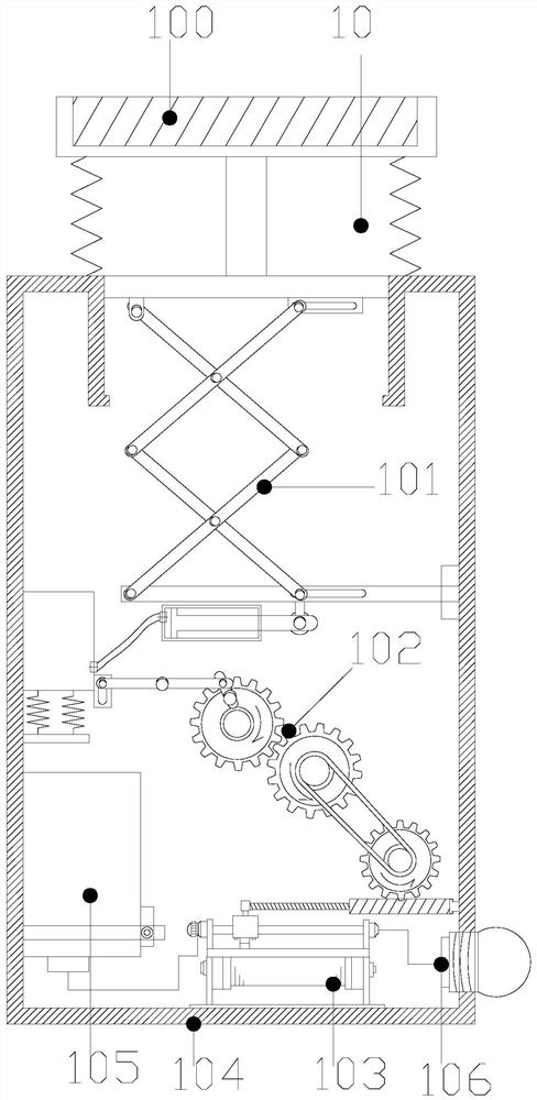 A power cable distribution box capable of realizing cable docking