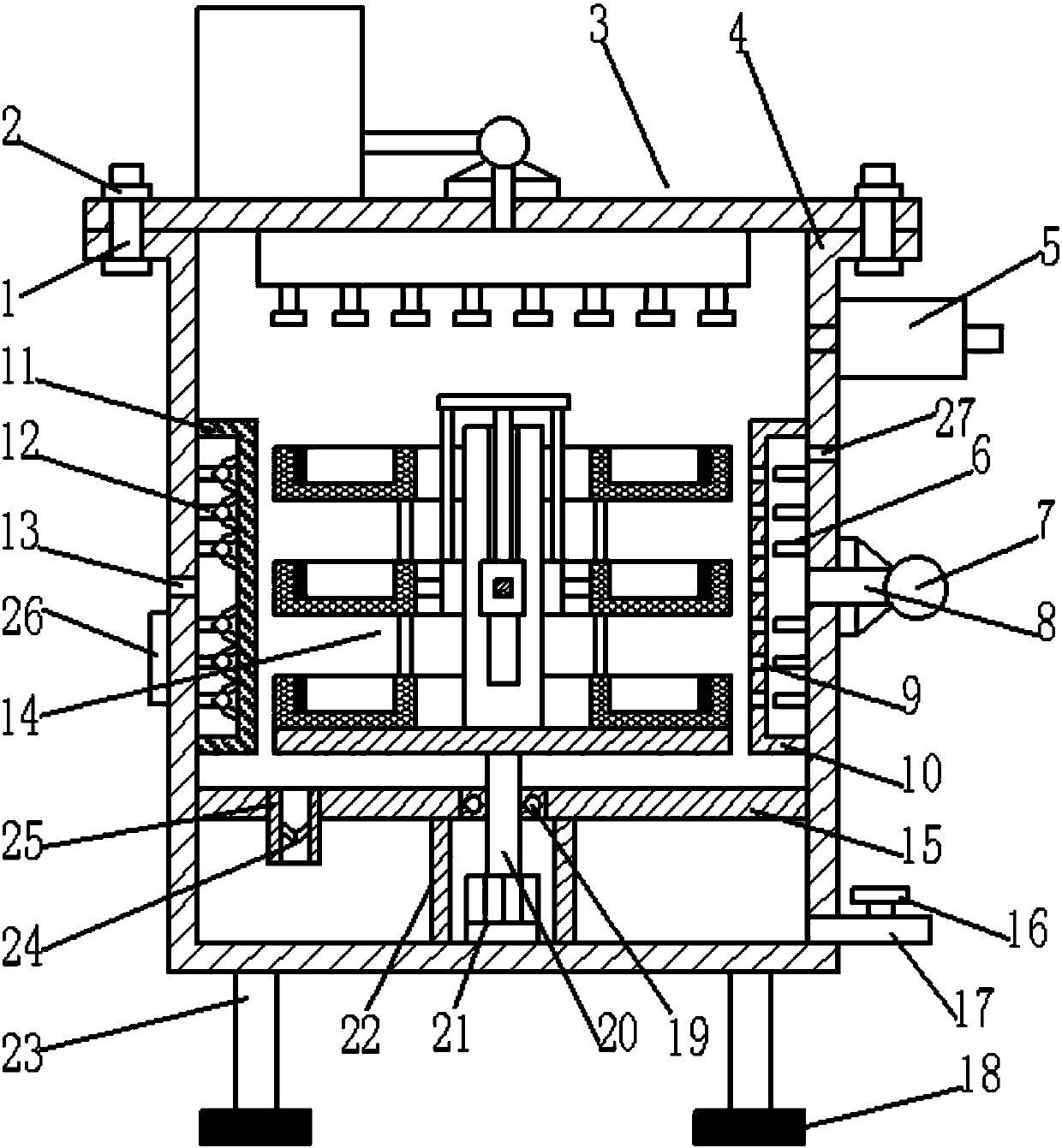 Medical apparatus sterilization and drying device for medical care