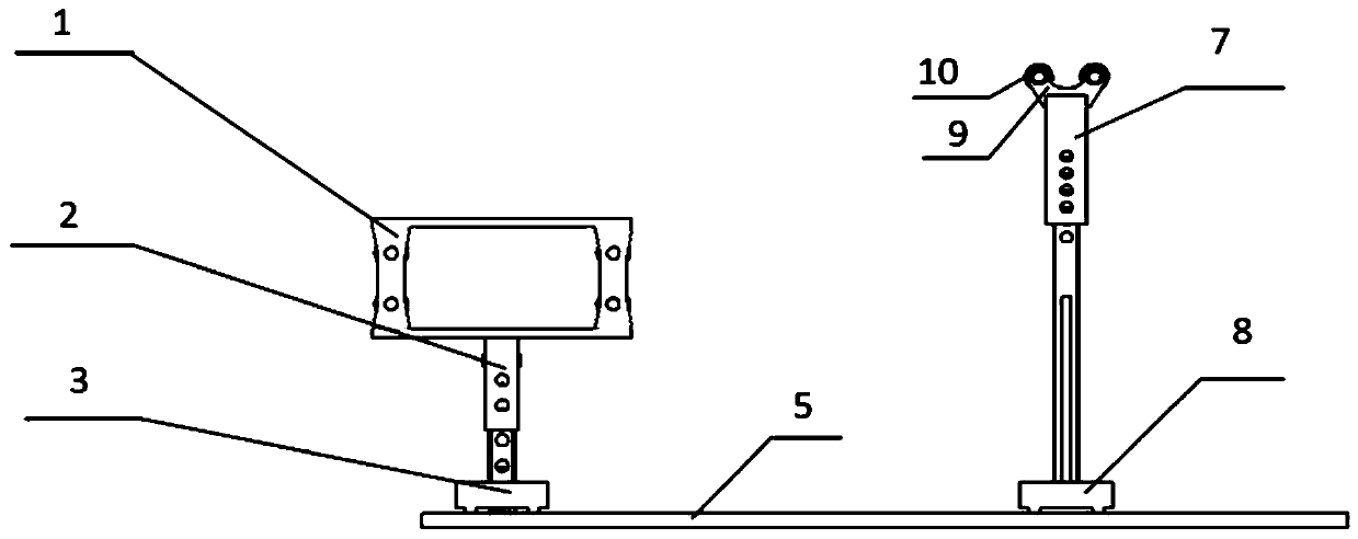 A supporting device for a plate rolling machine