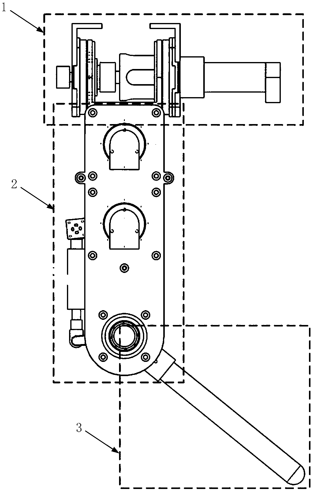 Leg robot single-leg device with rigid and flexible switchable joint