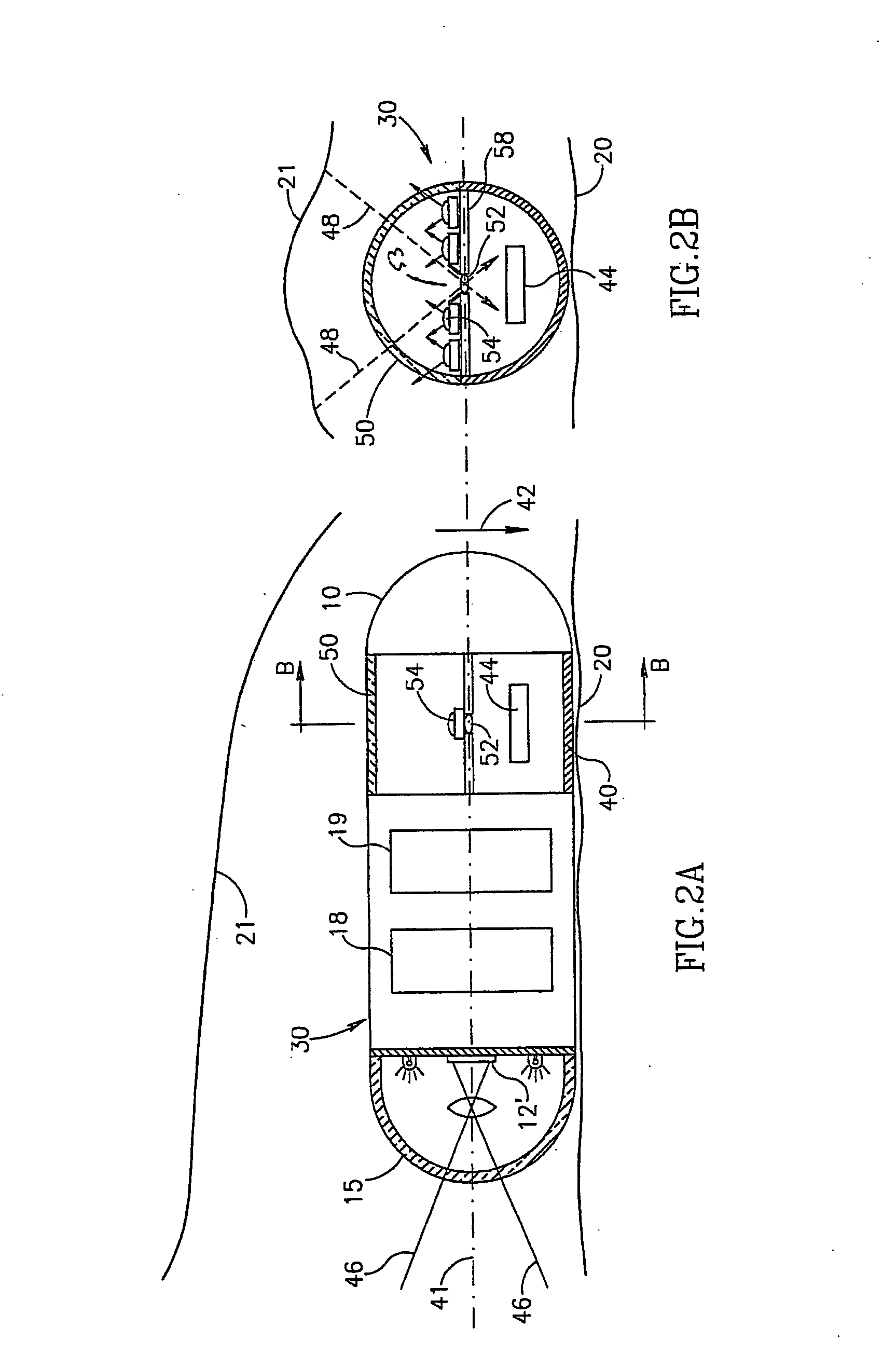 Method and device for imaging body lumens