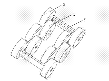 Driving wheel combined mechanism