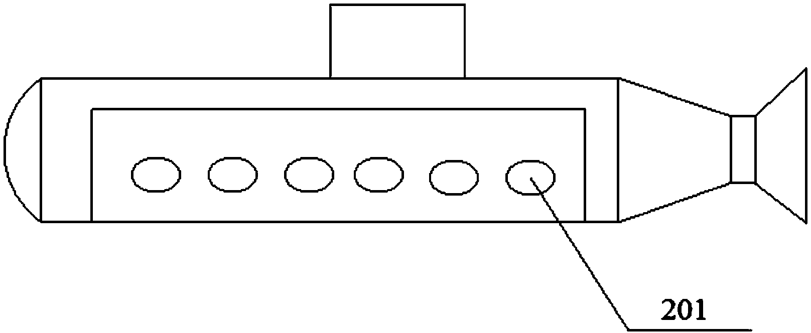 Submarine surfacing device