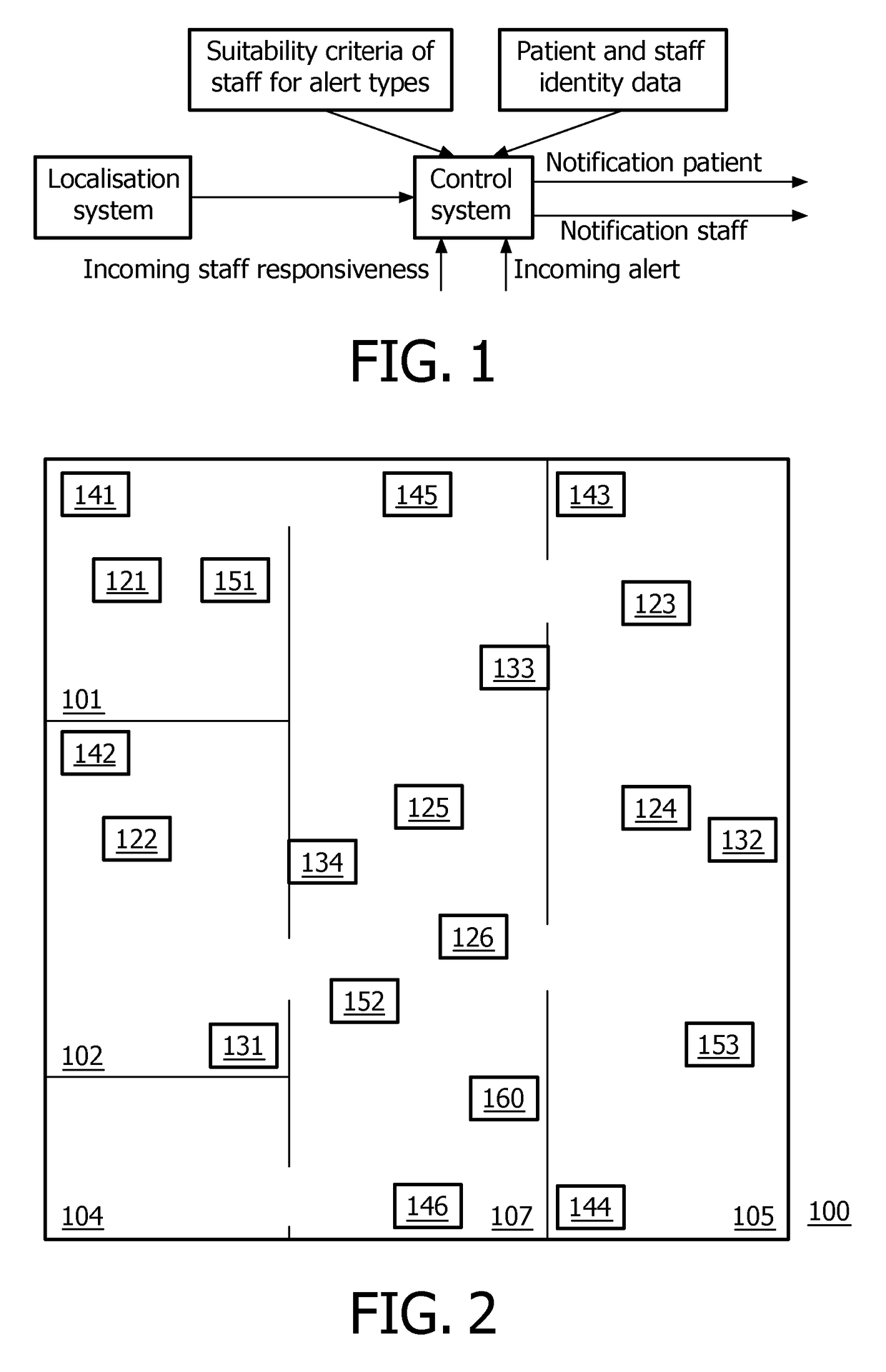 Device and method for routing a medical alert to a selected staff member