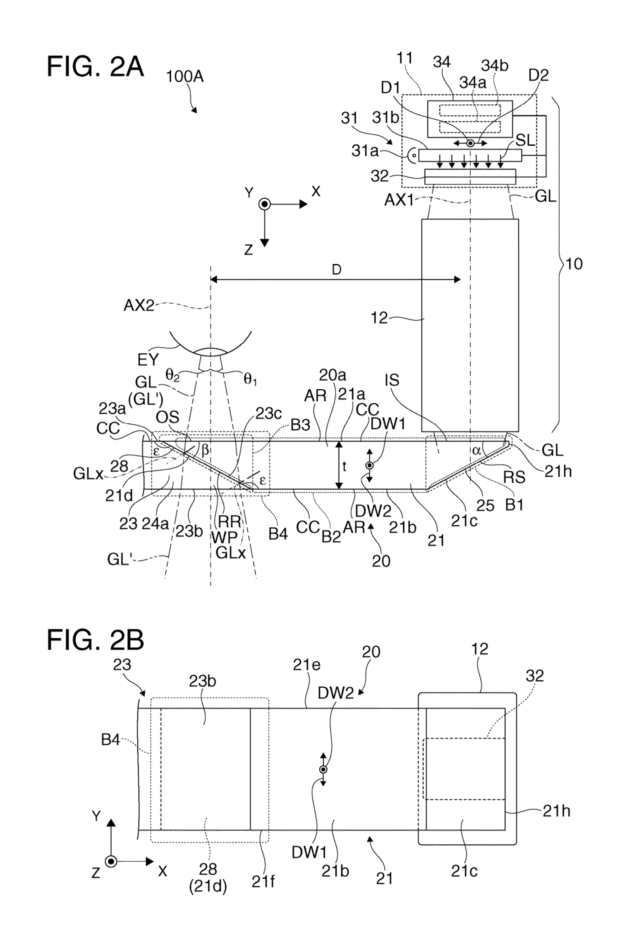 Virtual image display device and manufacturing method of virtual image display device