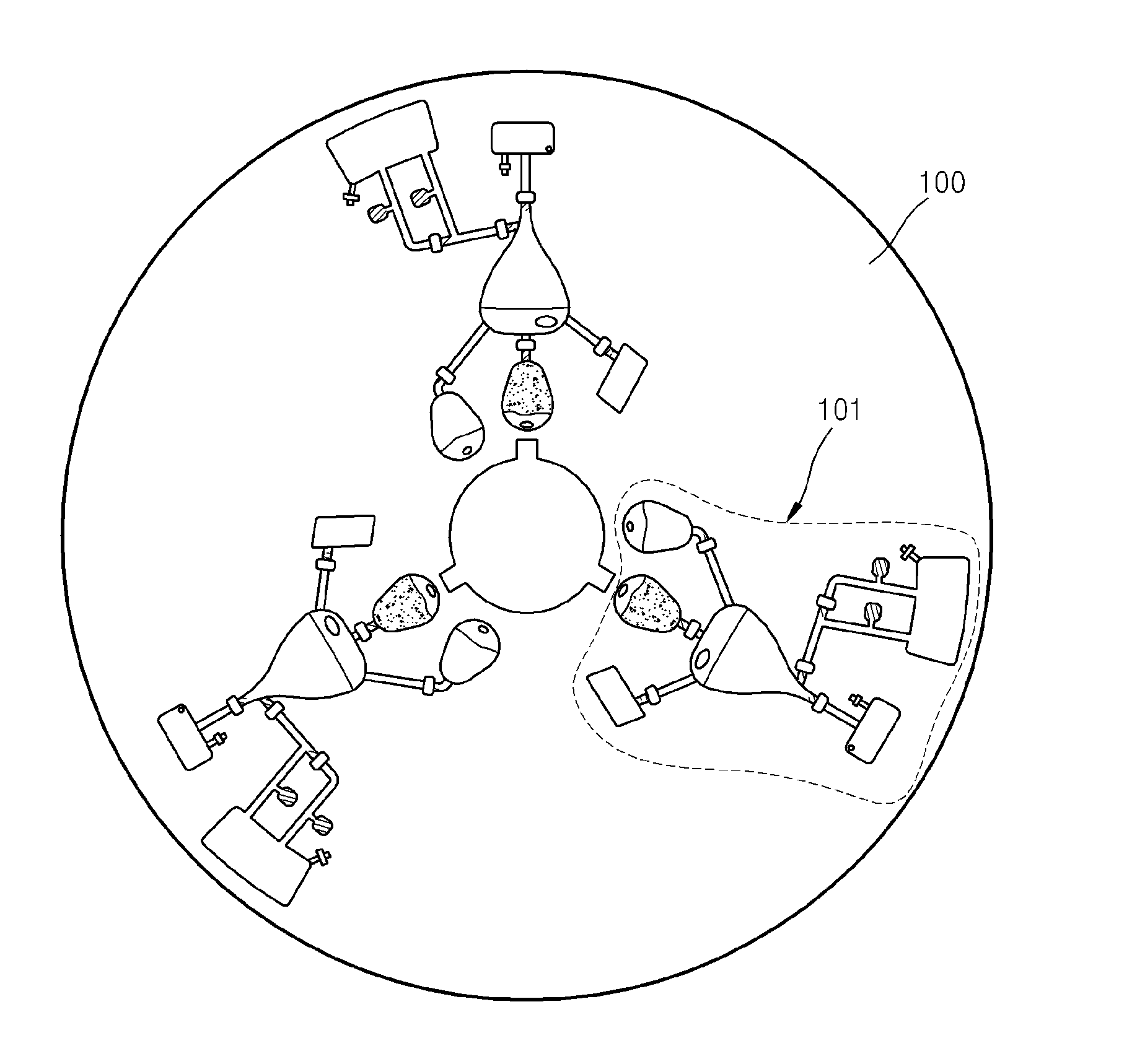 Centrifugal force-based microfluidic device for protein detection and microfluidic system including the same