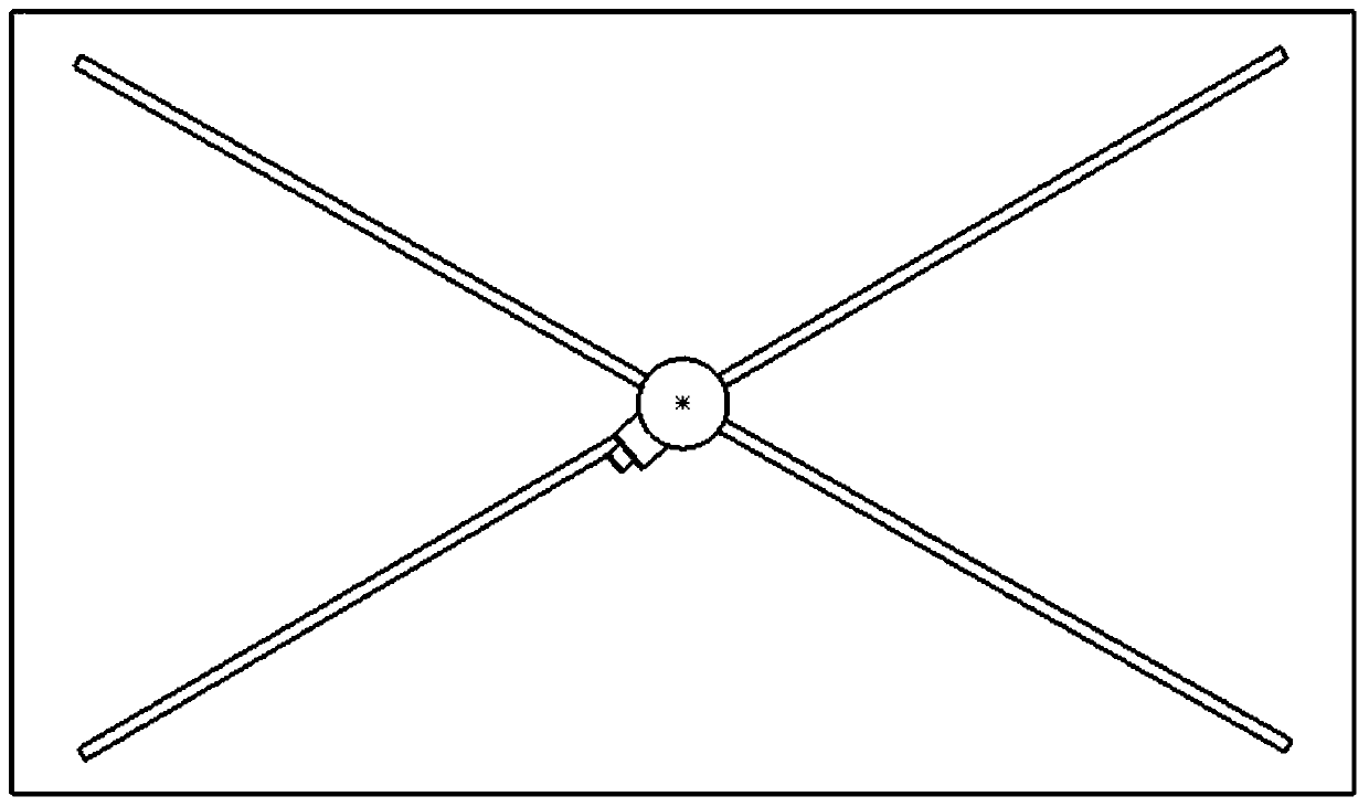 A measuring device for blade frequency interference force of air-cooled island fan