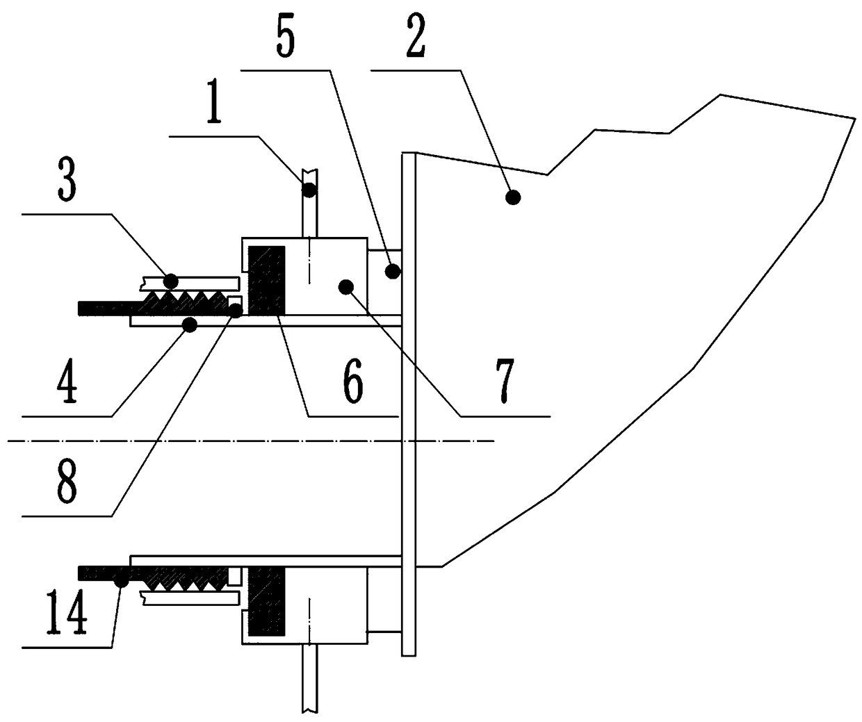 Mixer truck rotary sealing device with non-fixed rotary shaft