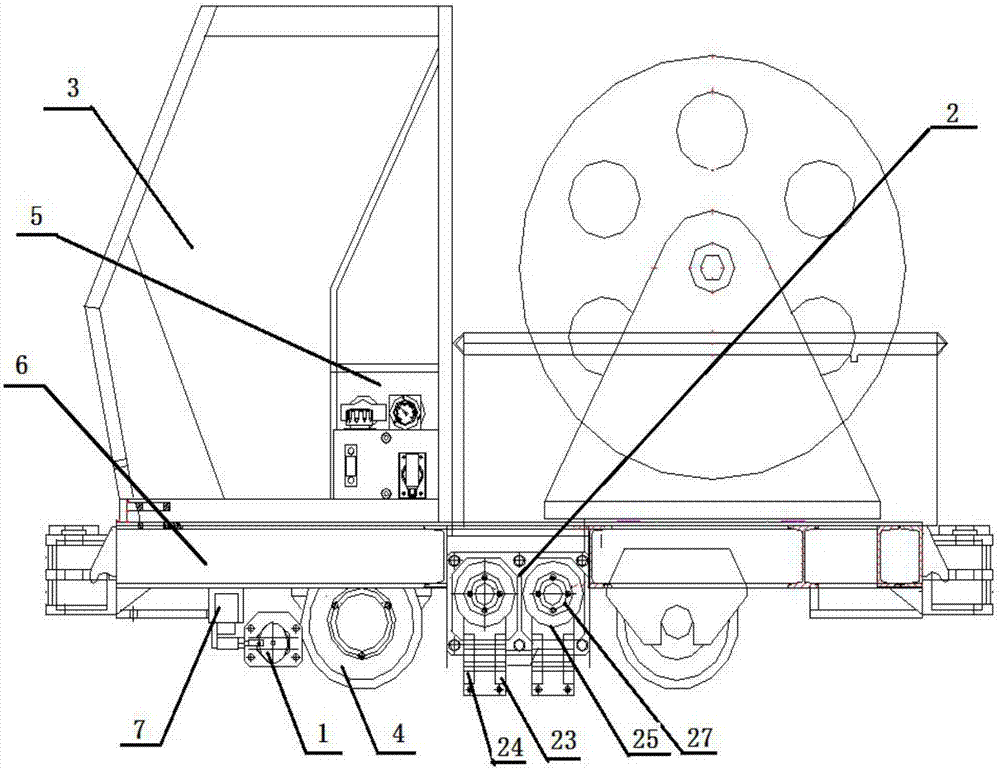 Hydraulic railclamping braking system of mine endless rope winch