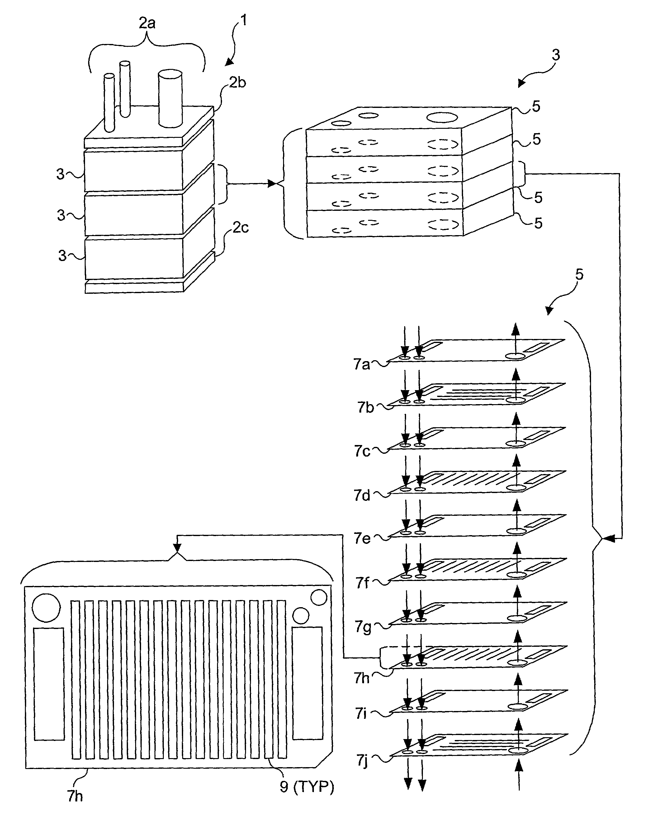 Enhancing fluid flow in a stacked plate microreactor