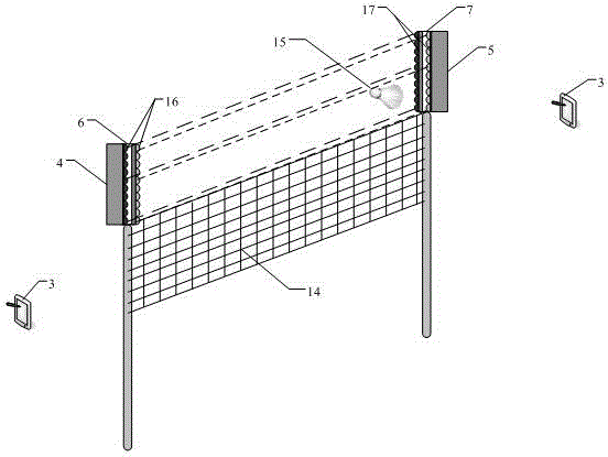 A badminton speed measurement system and method combining laser array and intelligent terminal