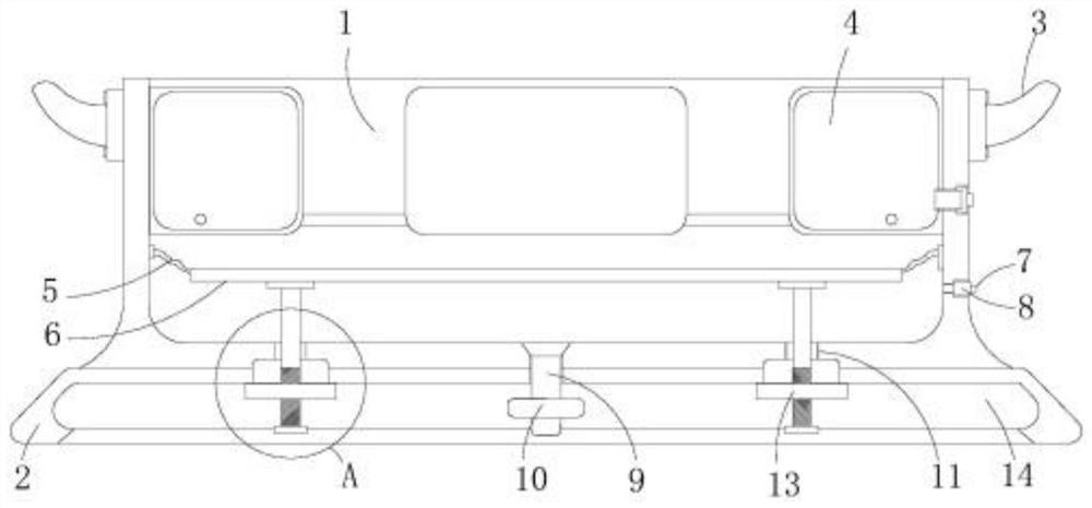 Soft positioning supporting base for hanging potted plants and using method