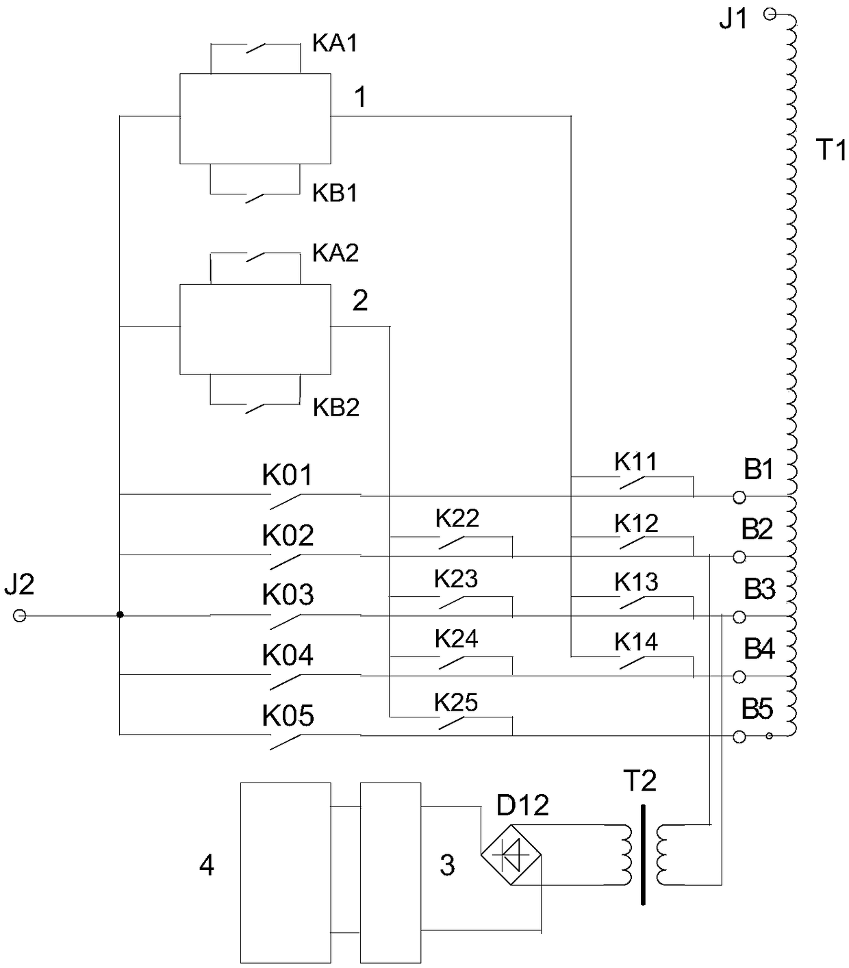 On-load tap changer and method thereof