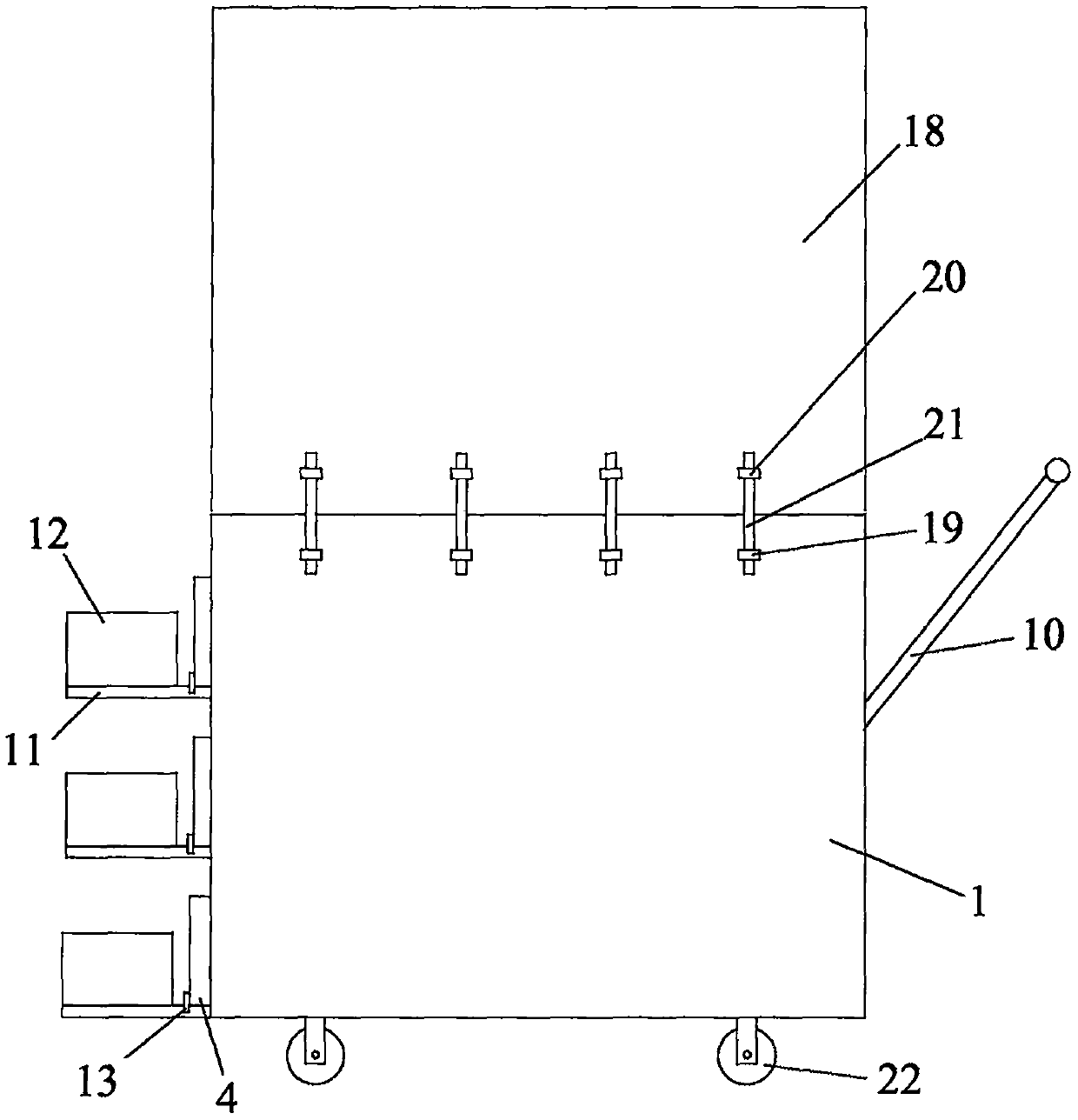 Transportation device for physical education instruments