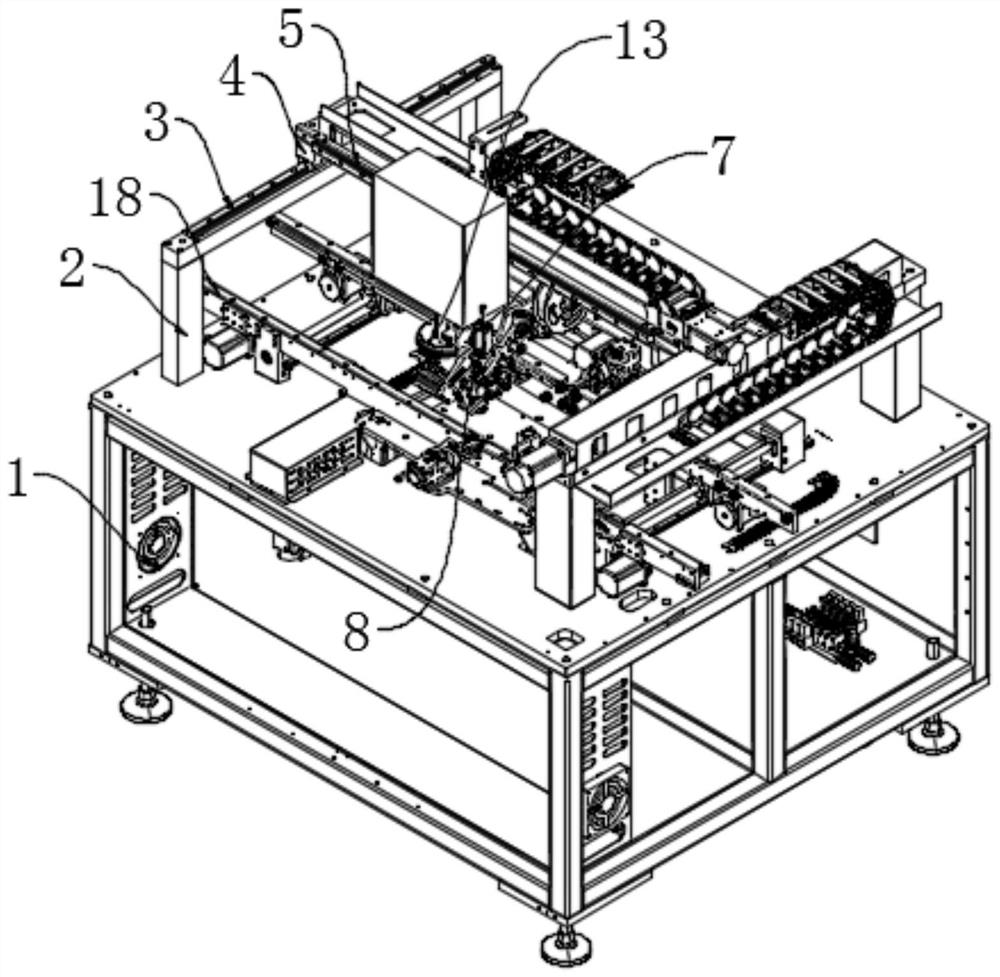 Adhesive tape attaching machine for PCB (printed circuit board) processing