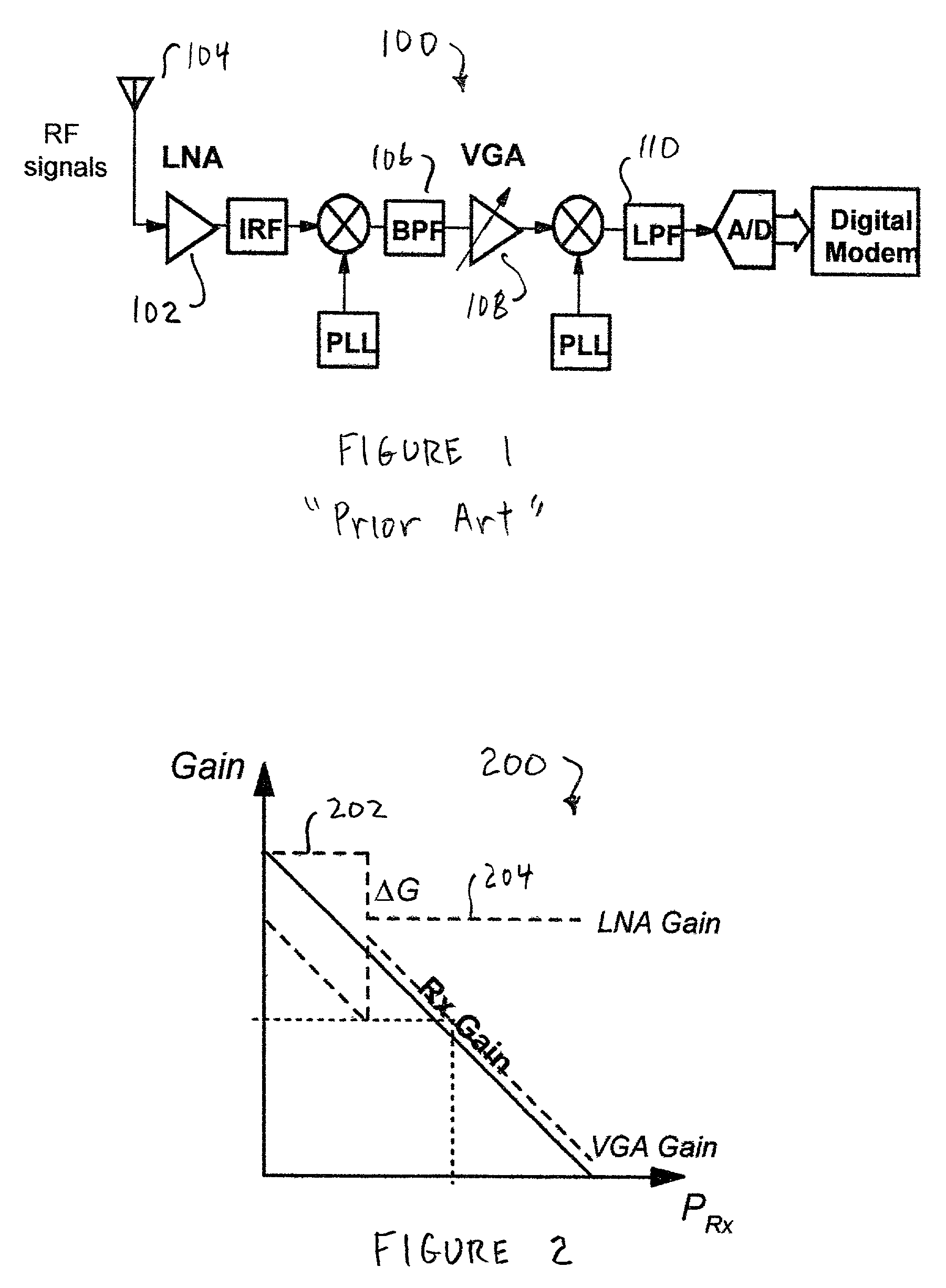 Variable-gain low noise amplifier to reduce linearity requirements on a radio receiver