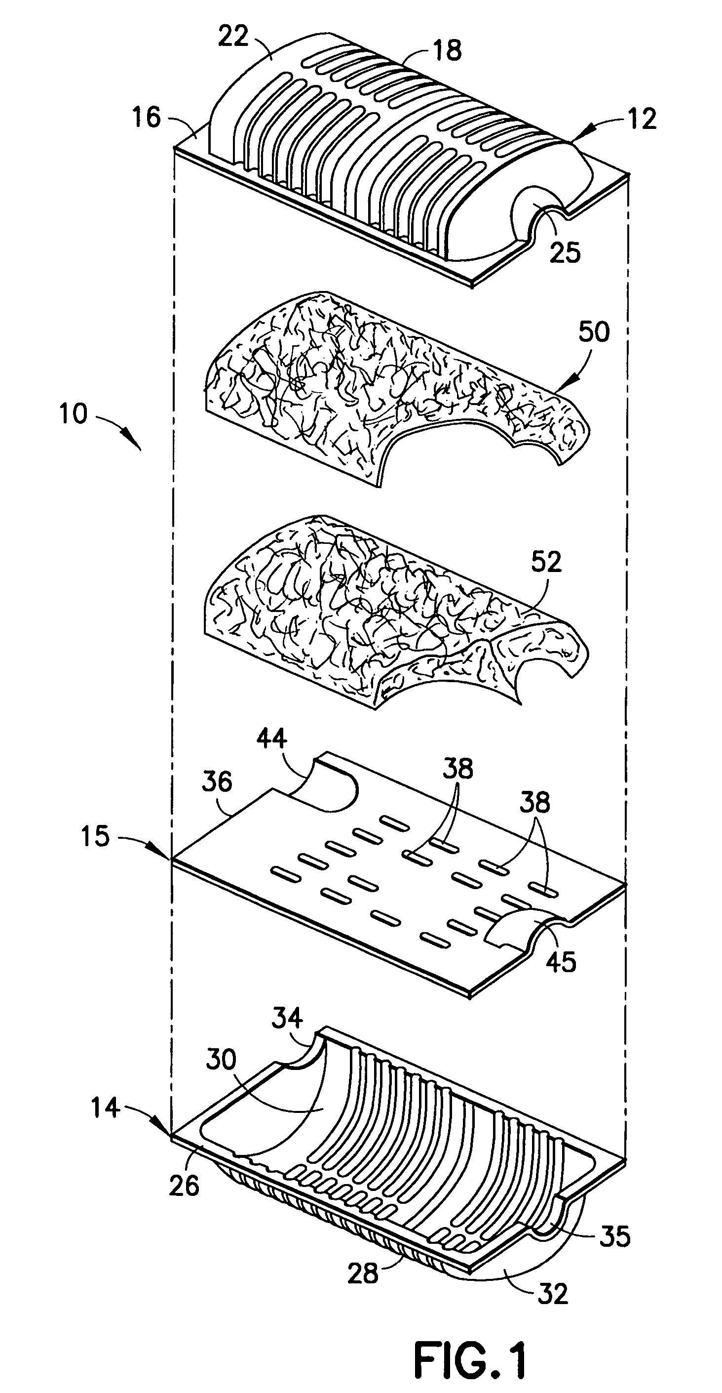 Muffler with internal heat shield