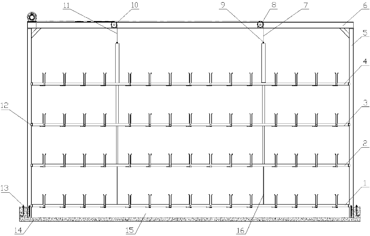 Intelligent stereoscopic parking garage for folded shared bikes