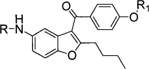 Intermediate and method used for preparing dronedarone