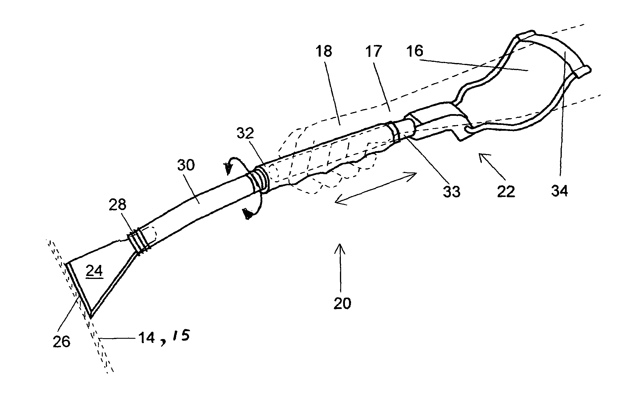 Windshield scraper having an arm brace