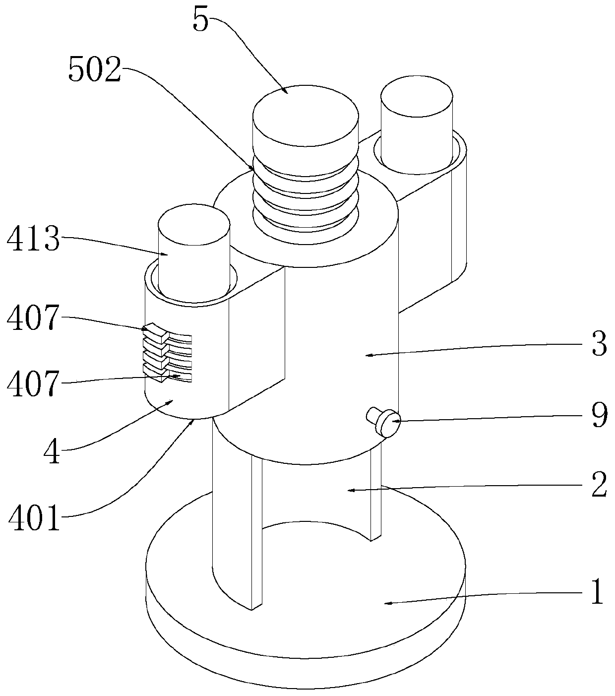 Medicine mixing device for endocrinology department