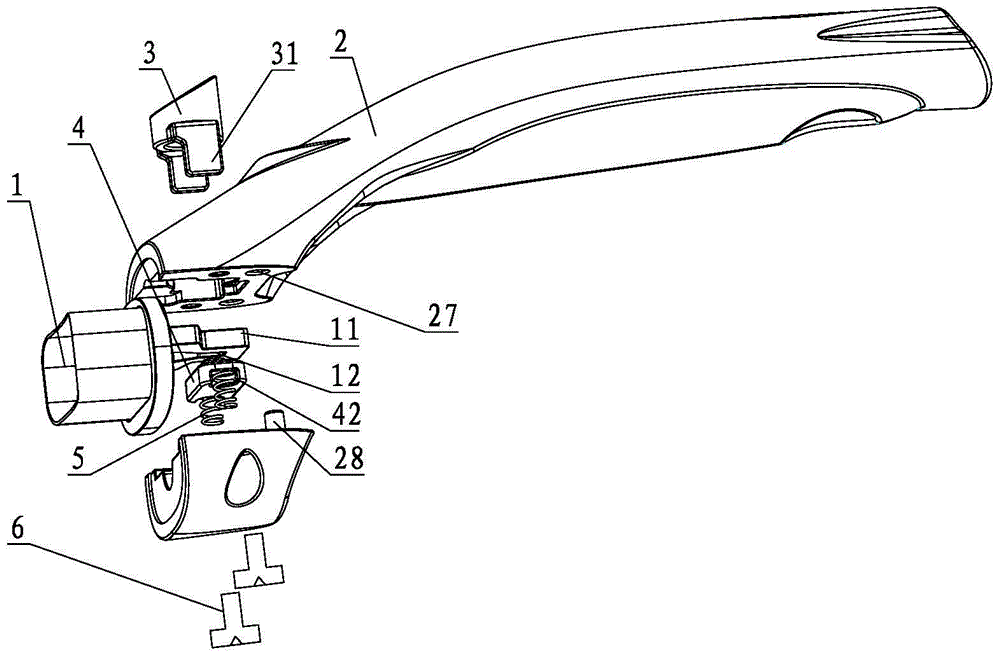 Push cookware removal handle