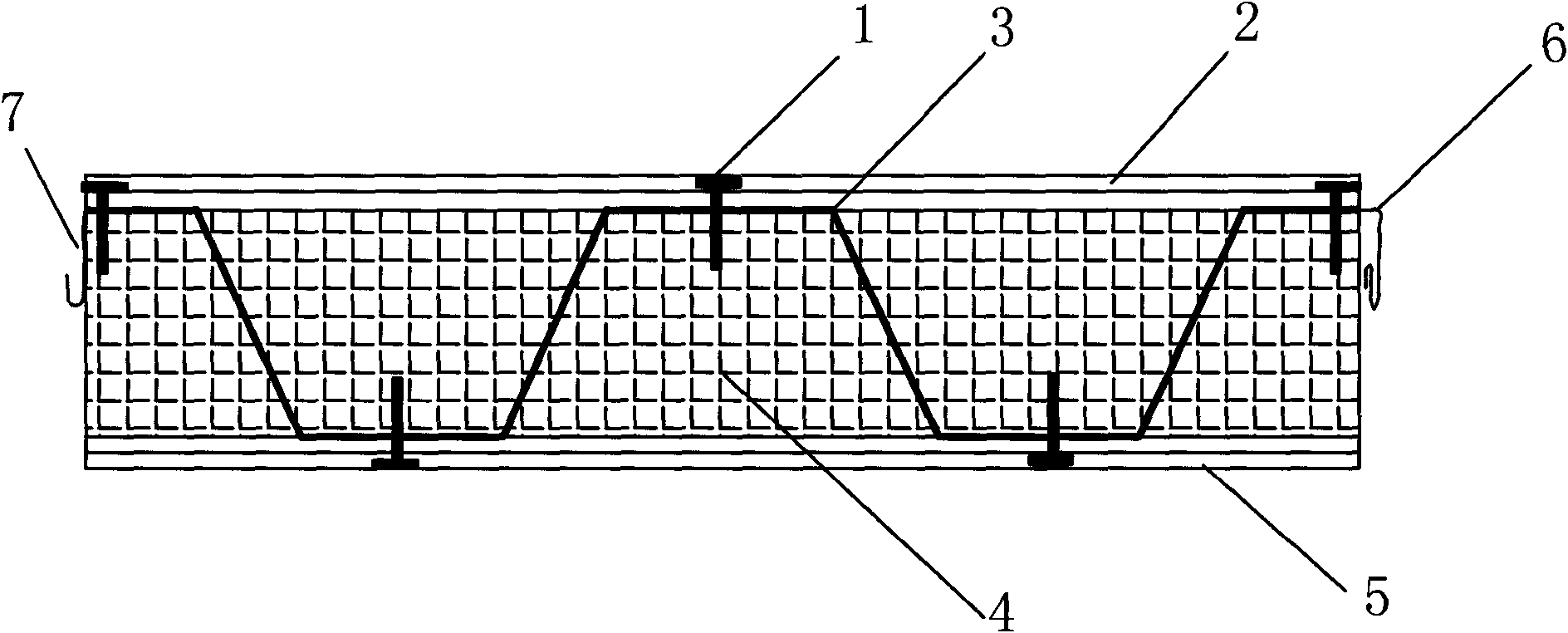 Open hollow steel section-thermal insulation core material-thin panel composite energy-saving external wall panel