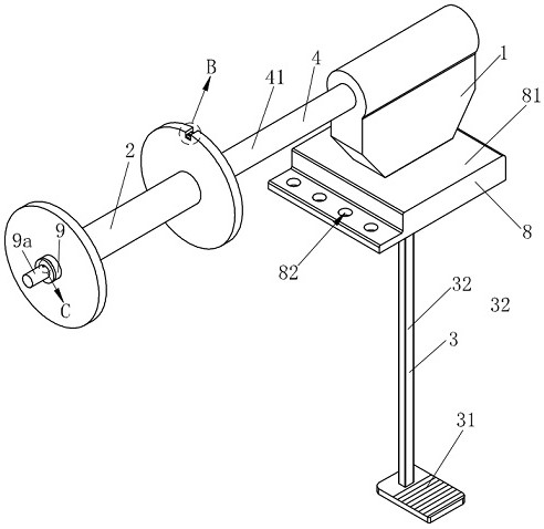 Adjusting device of winding drum for textile machine