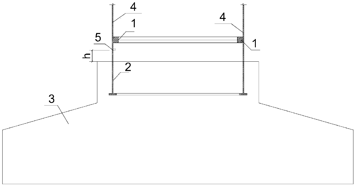 Deformation test device for connection between wind turbine tower and foundation and application thereof