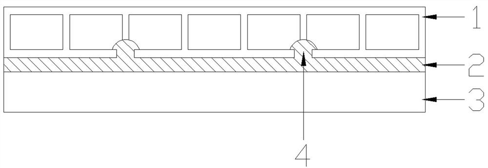 Plastic hollow plate bonding method