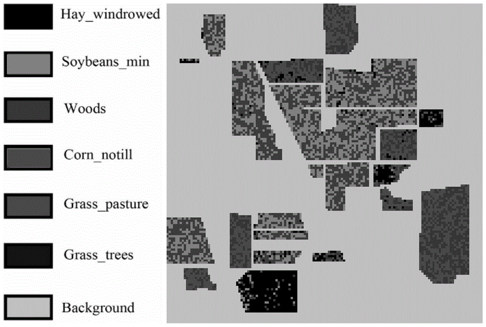 Hyperspectral remote sensing image classification method based on semi-supervised sparse discriminative embedding