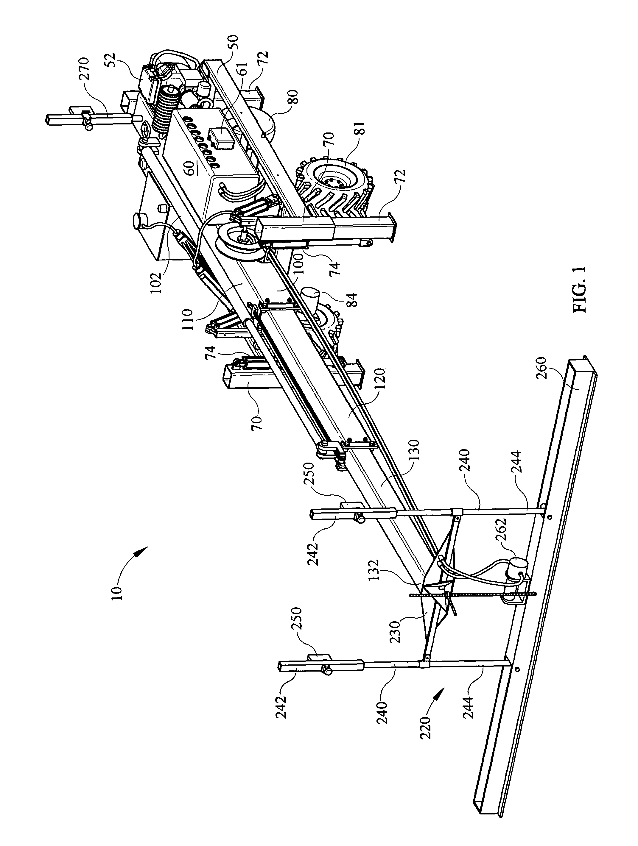 Apparatus for screeding concrete