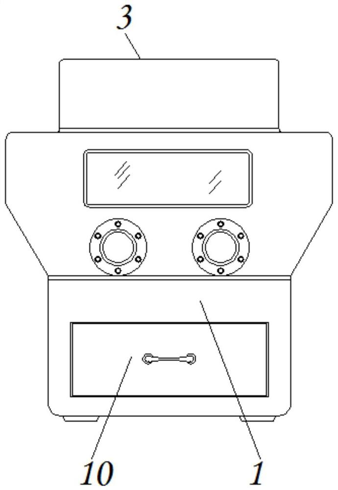 Multistage waste crushing device for bearing brush recycling and processing