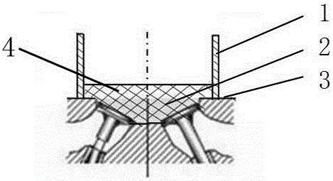 Automobile engine cylinder head combustion chamber volume measurement method