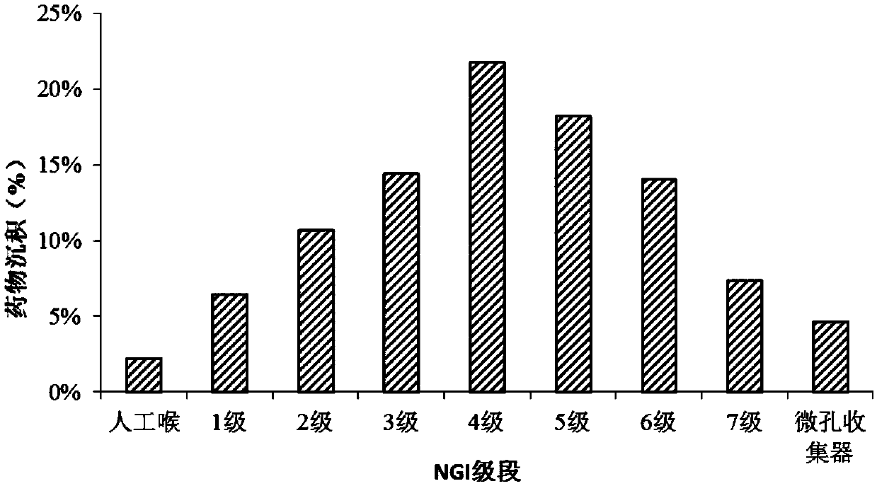 Inhalation preparation and preparation method and application thereof