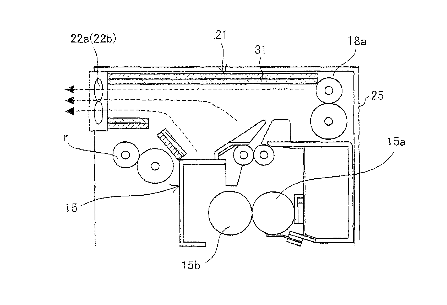 Volatile chemical substance catching device and electronic apparatus