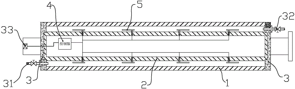 Mold for producing GRE winding pipe