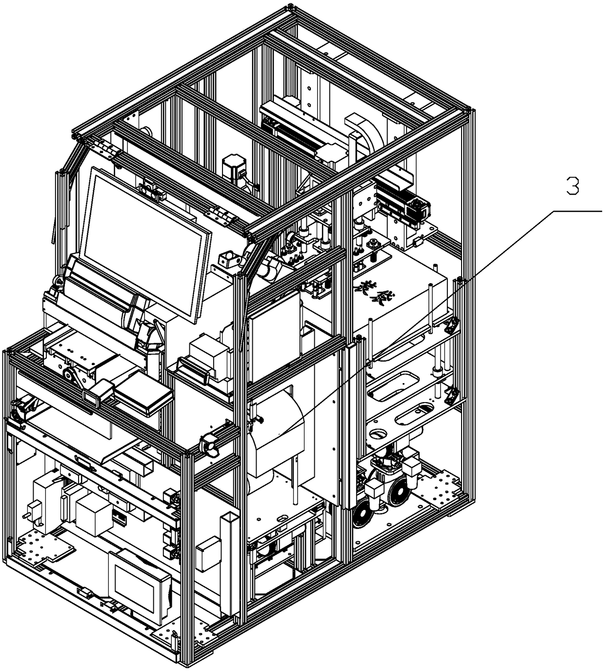 File scanning, packing and labeling machine