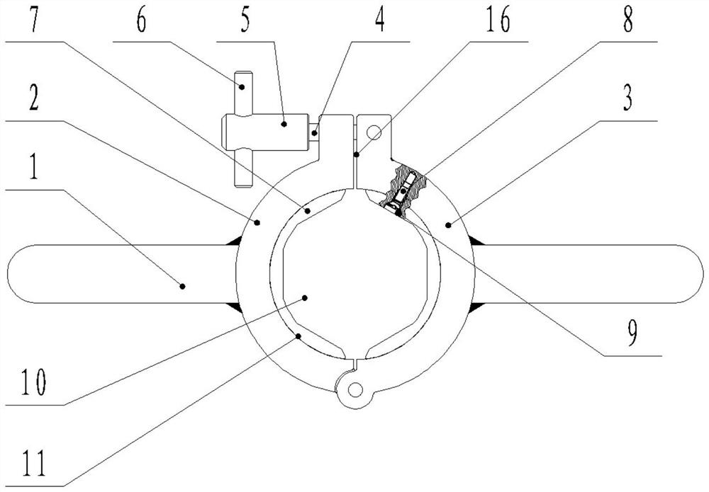 Dismounting and mounting special tool of outer barrel nut of undercarriage support