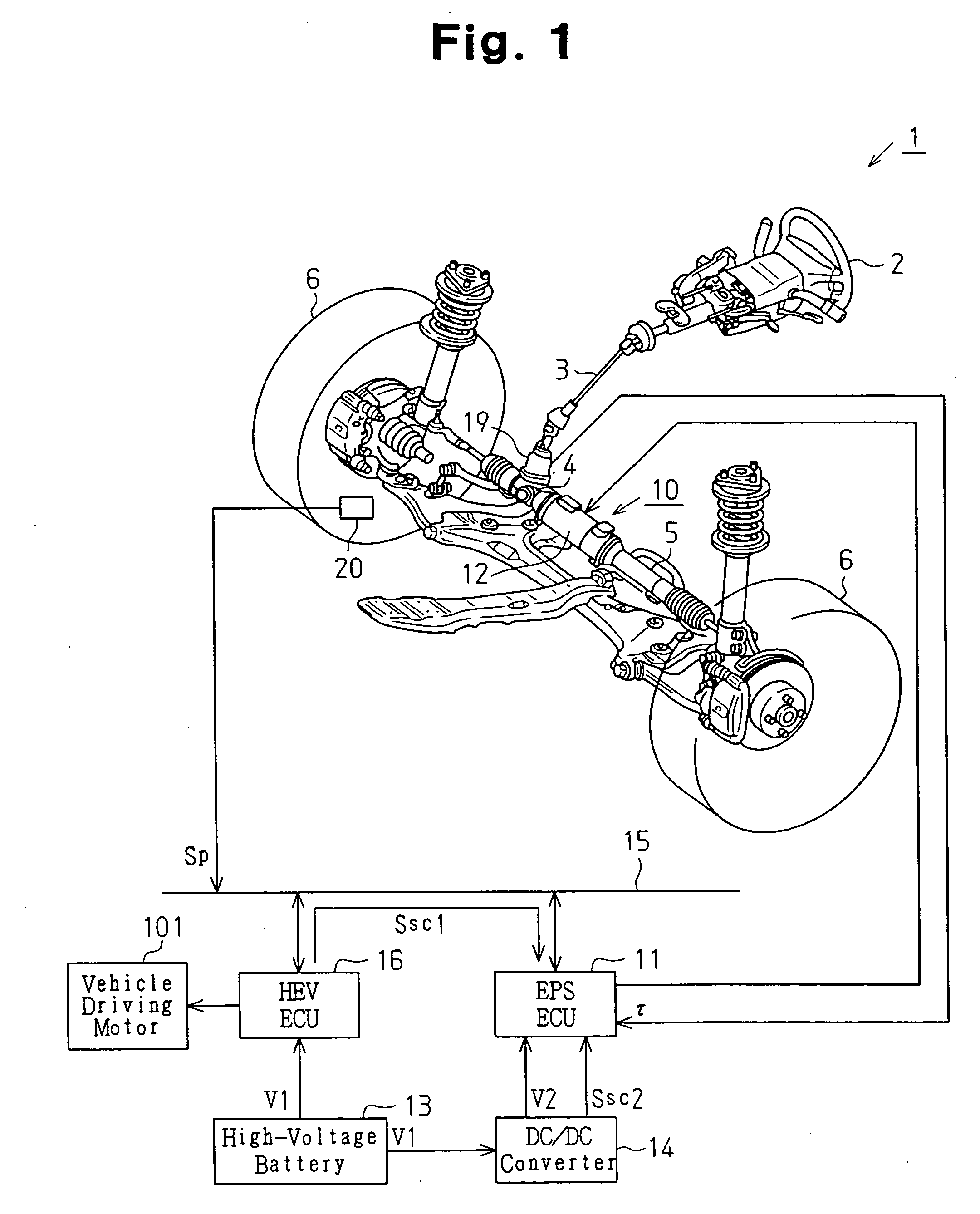 Electric power steering apparatus and electricity supply system