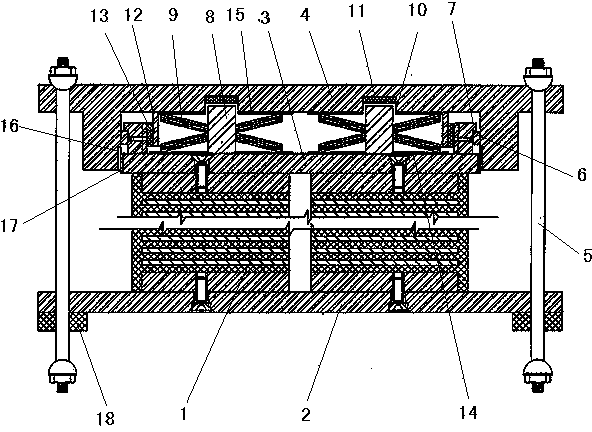 Three-dimensional shock-isolated bearing and preparation method for same