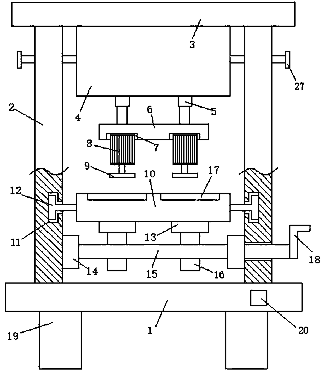 Precise polishing device for auto parts processing