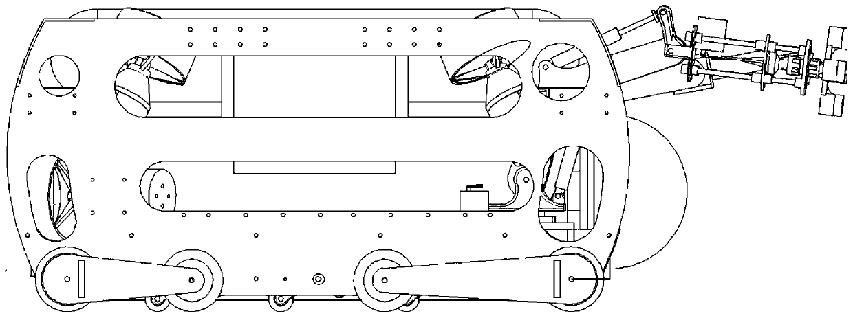 A multifunctional six-track underwater robot